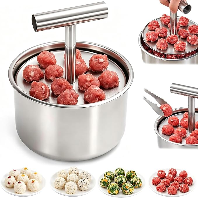 Stainless Steel Meatball Press