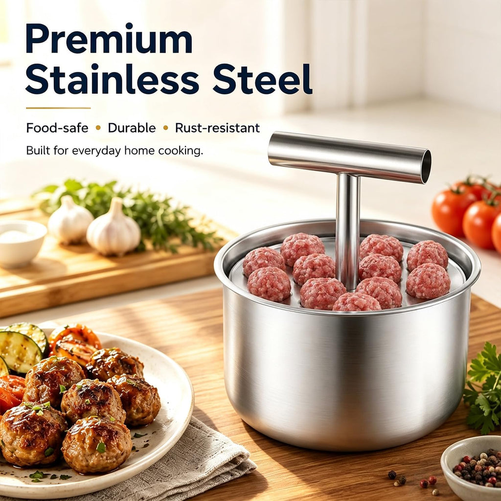 Stainless Steel Meatball Press