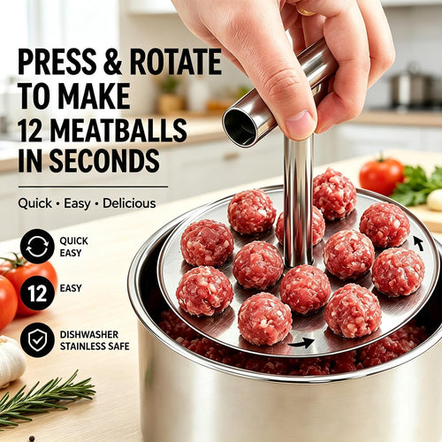 Stainless Steel Meatball Press