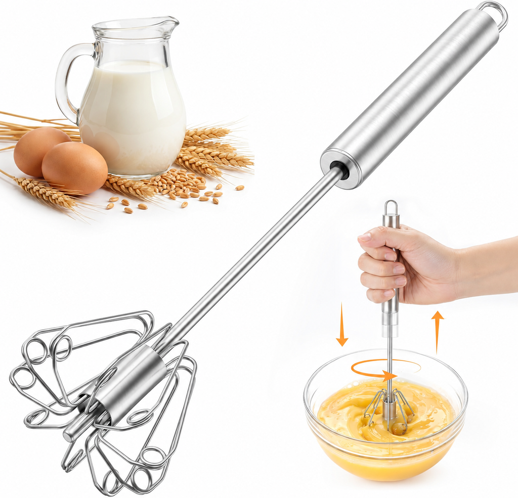 Stainless Steel Semi-Automatic Whisk