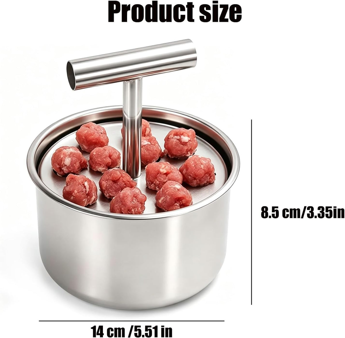 Stainless Steel Meatball Press