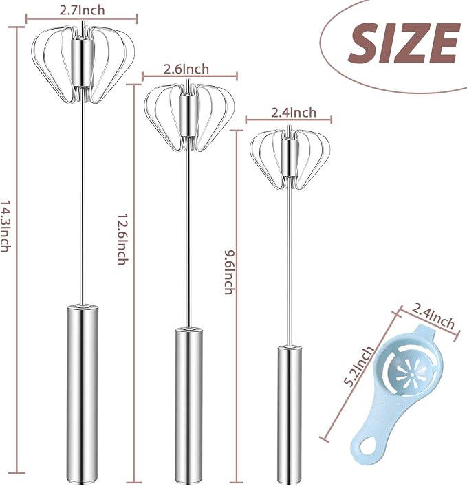 Stainless Steel Semi-Automatic Whisk
